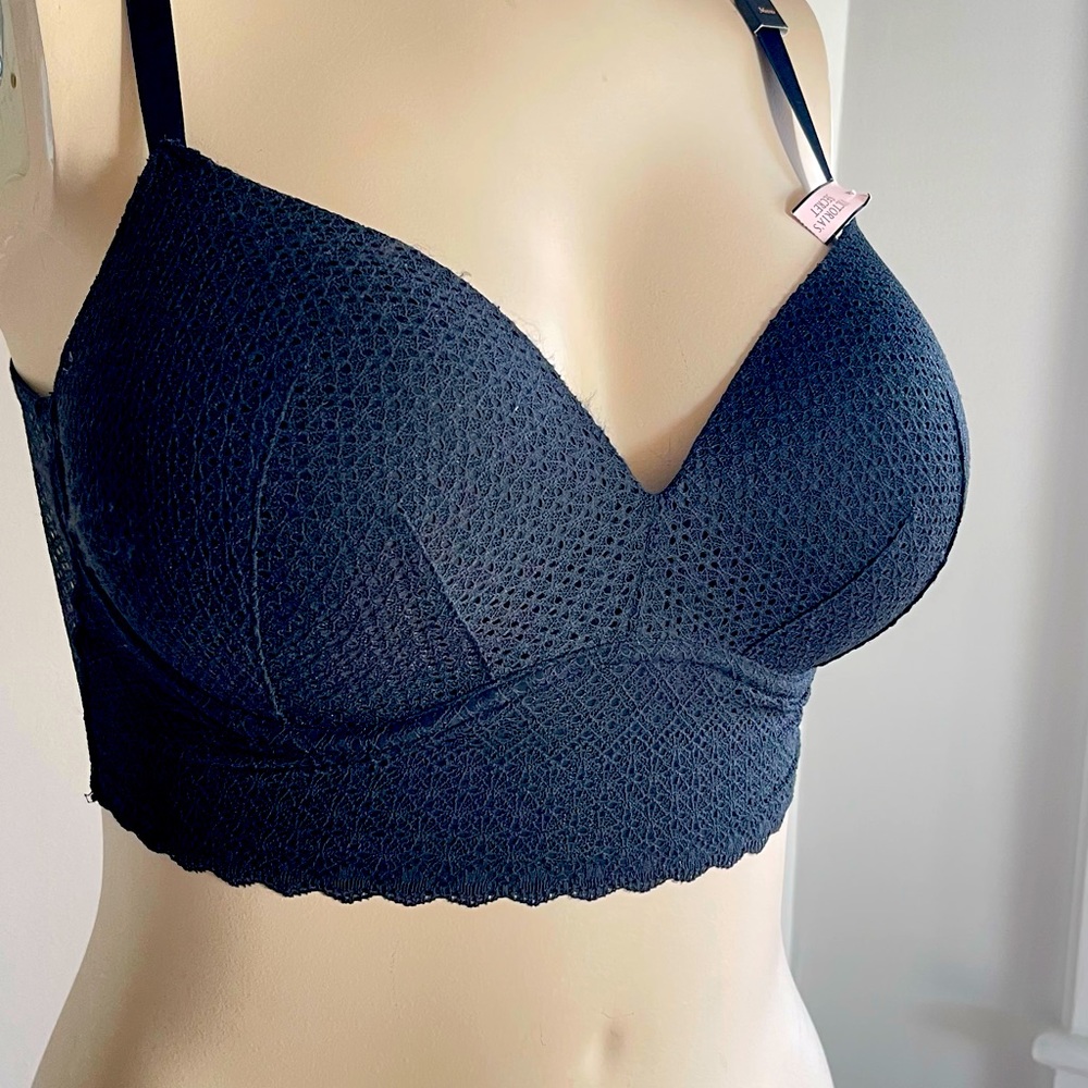 Blk mesh Bralette with cups